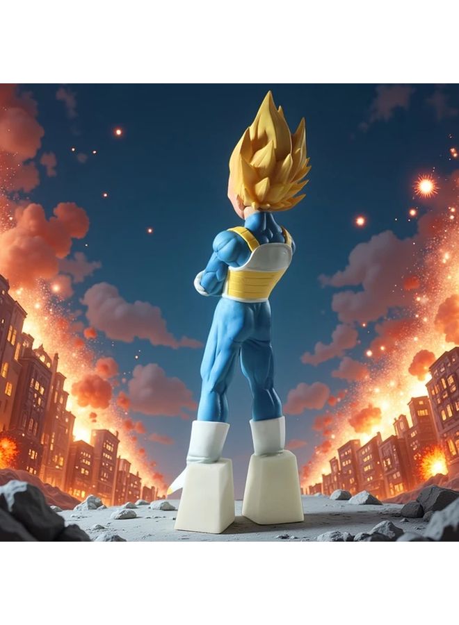 Dragon Ball Vegeta Beiji Yellow Hair Hands In Pockets Statue Anime Collectible Decor - Image 5